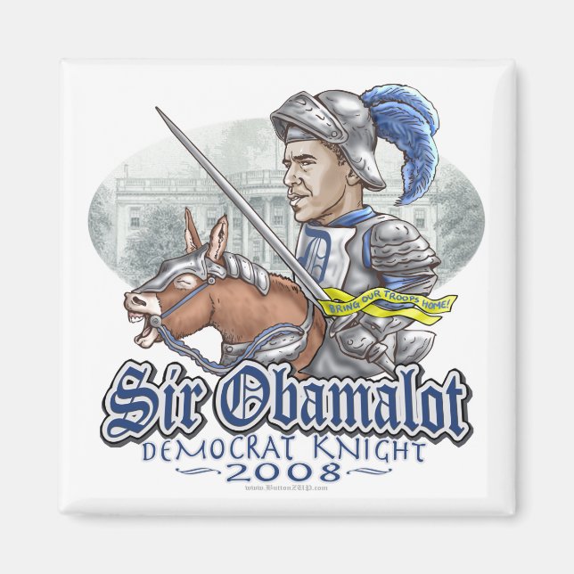 Imán Sir Obamalot Obama Engranaje 2008 (Frente)