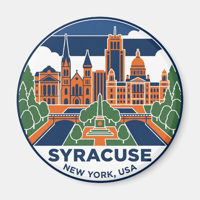 Imán Siracusa Nueva York (Frente)