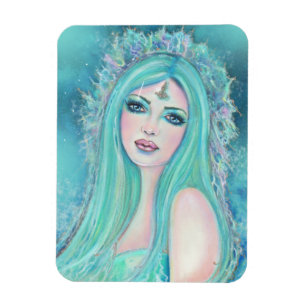 Imán Sirena con arte marítimo de Renee Lavoie