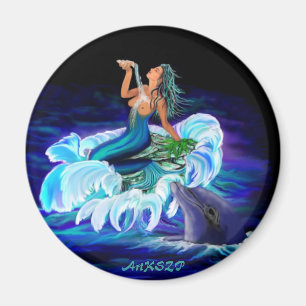 Imán Sirena con delfín