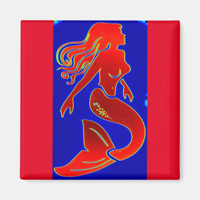 Imán sirena de anclaje rojo (Frente)