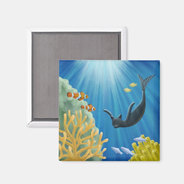 Imán Sirena de gato (Anverso/Reverso)