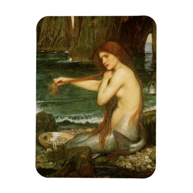 Imán Sirena de John William Waterhouse (Vertical)