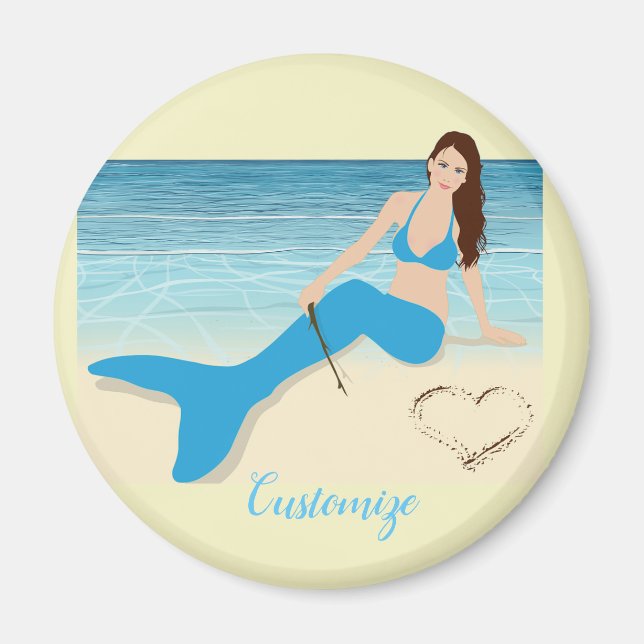 Imán Sirena de playa Valentine Thunder_Cove (Frente)