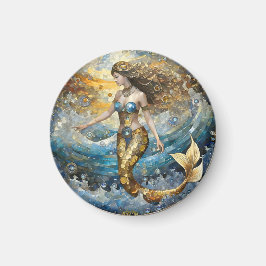 Imán Sirena en las olas del océano