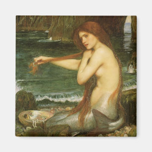 Imán Sirena por el Waterhouse de JW, arte de la