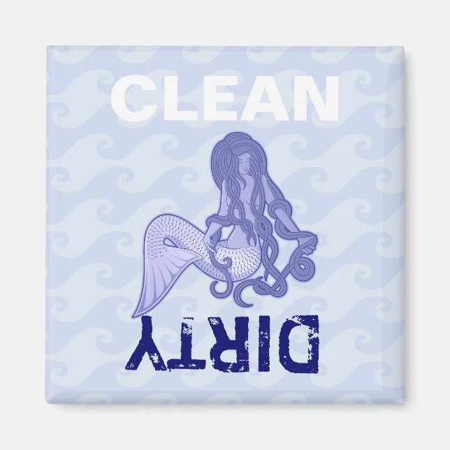 Imán Sirena sentada azul (Frente)