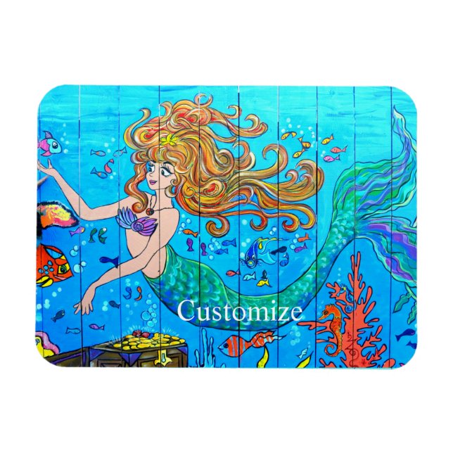 Imán sirena subacuática (Horizontal)