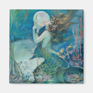 Imán Sirena Vintage Con Pearl Magnet