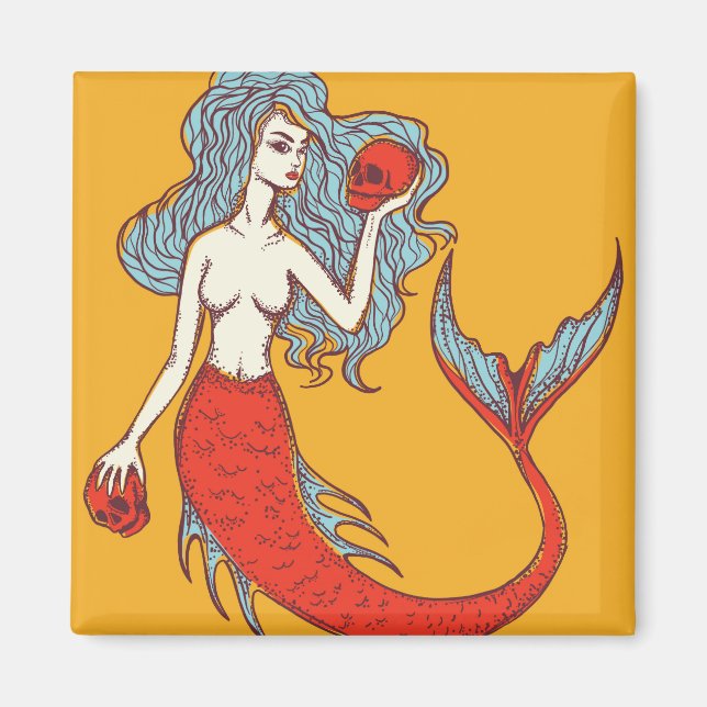Imán Sirena y cráneos (Frente)