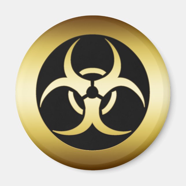IMÁN SISMBOL BIOHARZARD ORO (Frente)