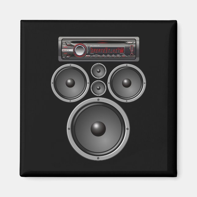 IMÁN SISTEMA DE ALTAVOCES DE ESTEREO DE COCHE AUDIO HAL (Frente)