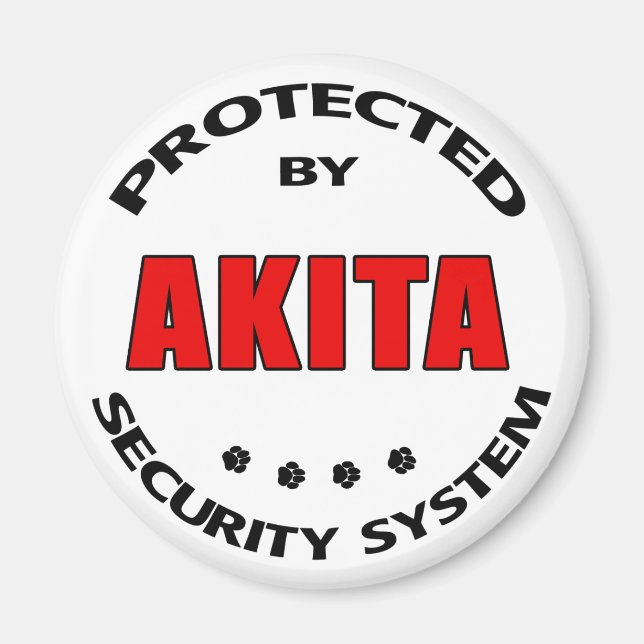 Imán Sistema de seguridad de Akita (Frente)