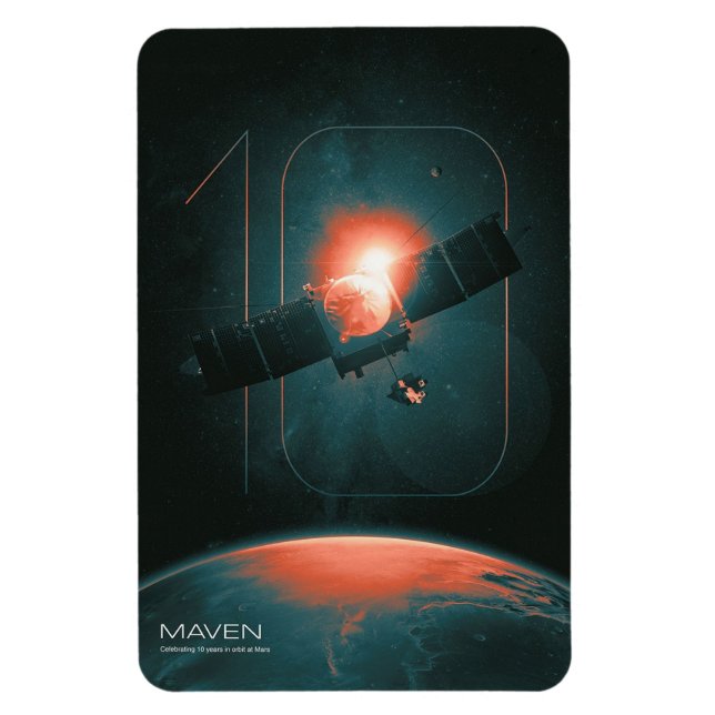 Imán Sistema solar, 10 años del satélite Maven Mars (Vertical)
