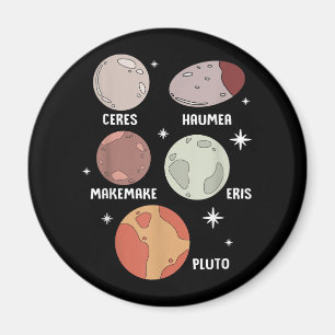 Imán Sistema Solar Espacial Exterior Planeta Enano Para