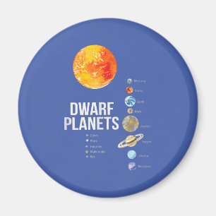 Imán Sistema solar para camisetas de planetas