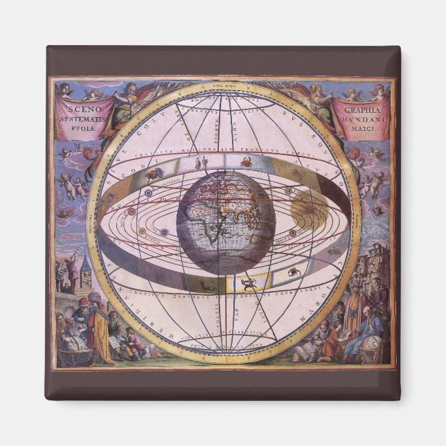 Imán Sistema Solar Ptolemaico Antiguo, Andreas Cellariu (Frente)