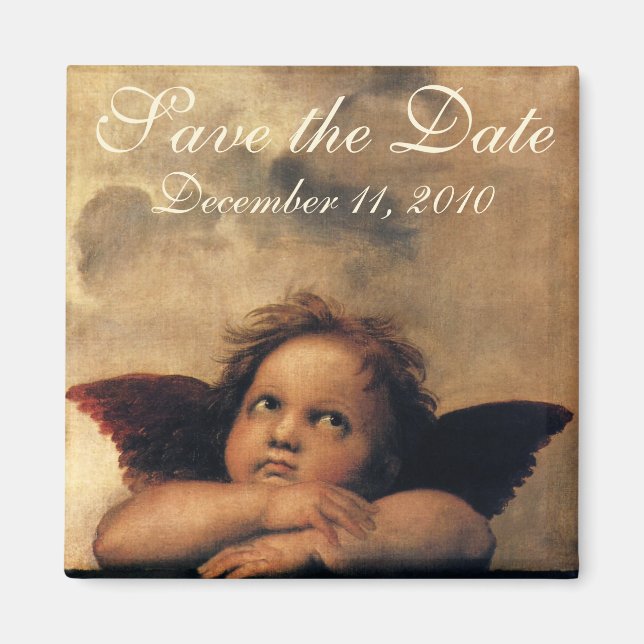 Imán Sistine Madonna Angels por Raphael Boda (Frente)