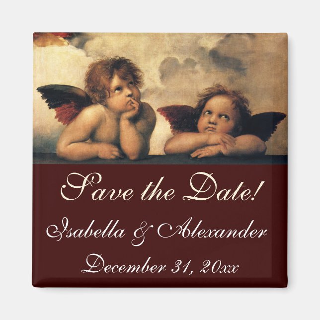 Imán Sistine Madonna Angels por Raphael Boda (Frente)