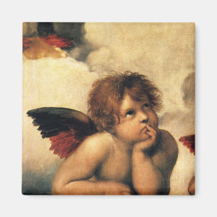 Imán Sistine Madonna Angels por Raphael Sanzio