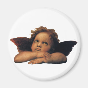 Imán Sistine Madonna, detalles de Angels de Raphael San