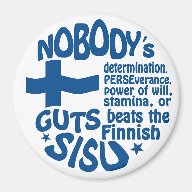 Imán SISU finlandés (Frente)