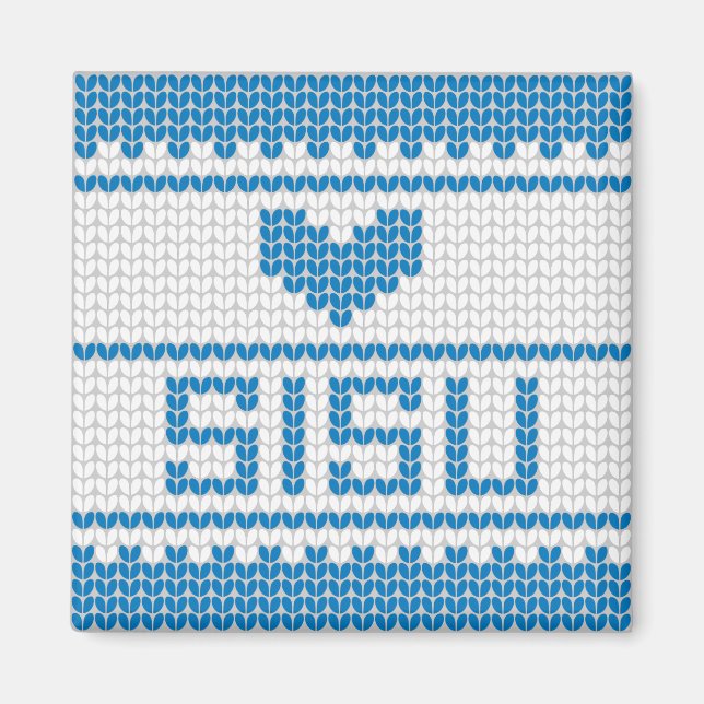 Imán Sisu Heart Knit Magnet 1 (Frente)