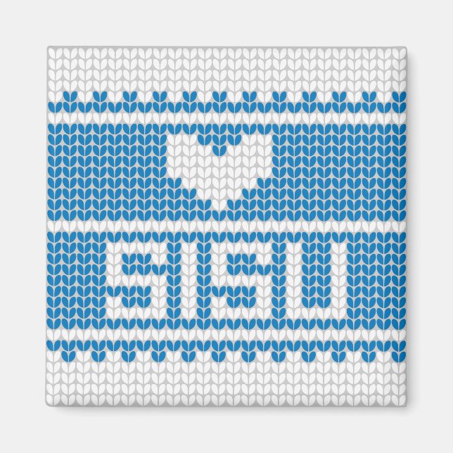 Imán Sisu Heart Knit Magnet 2 (Frente)