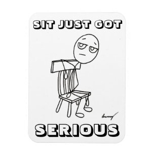 Imán SIT ACABA DE CONSEGUIR IMÁGENES flexibles SERIOS