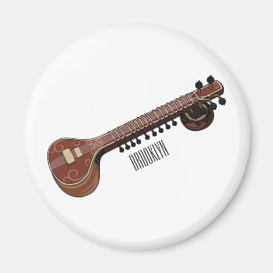 Imán Sitar personalizado ilustracion