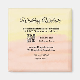 Imán sitio web del boda agregar código Q R exploración 