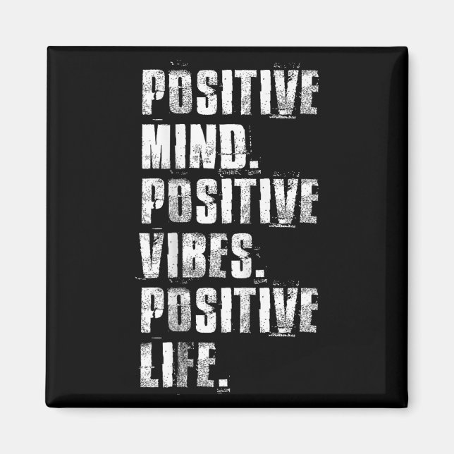 Imán Sitive Mind Sitive Vibes Sitive Life Motivational  (Frente)