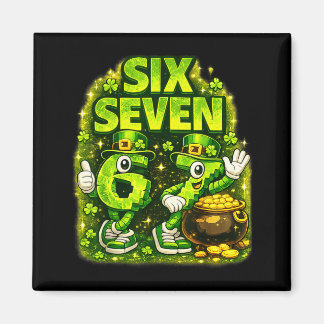 Imán Six seven lucky shamrock 67 st patricks day boy
