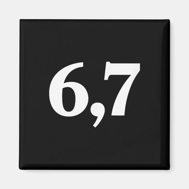 Imán Six Seven Trending 67 Logo _2  (Frente)