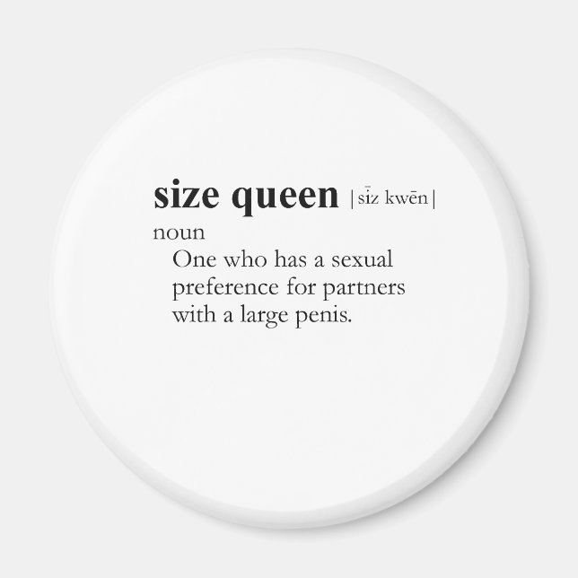 Imán SIZE QUEEN (definición) (Frente)