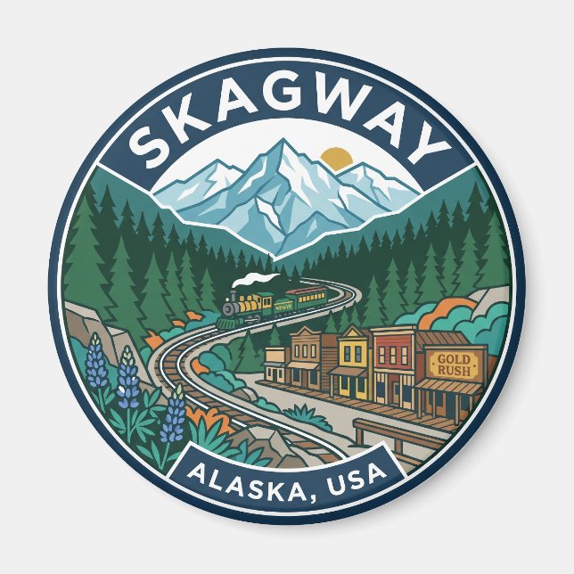 Imán Skagway EE. UU. (Frente)