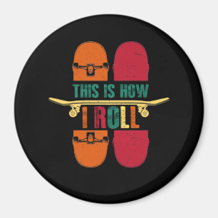 Imán Skateboard Skateboarder Gift Funny