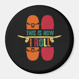 Imán Skateboard Skateboarder Gift Funny