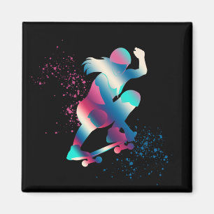 Imán Skateboarder femenino