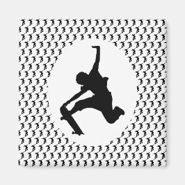 Imán Skateboarder Skateboarding Skateboard Silhouette