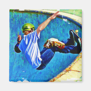 Imán Skateboarding en el Bowl