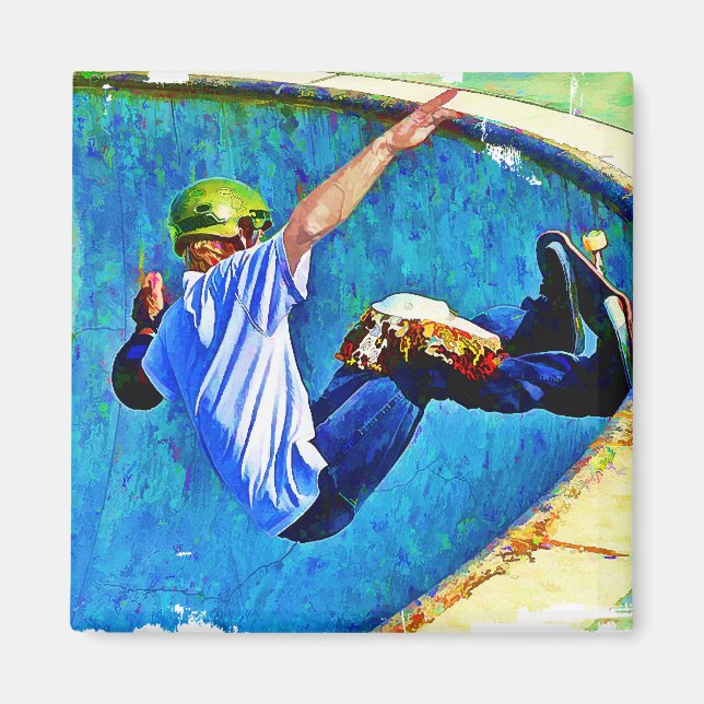 Imán Skateboarding en el Bowl (Frente)