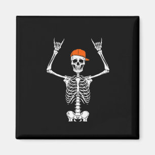 Imán Skater Skeleton Guay Halloween Punk Rock Hombres B
