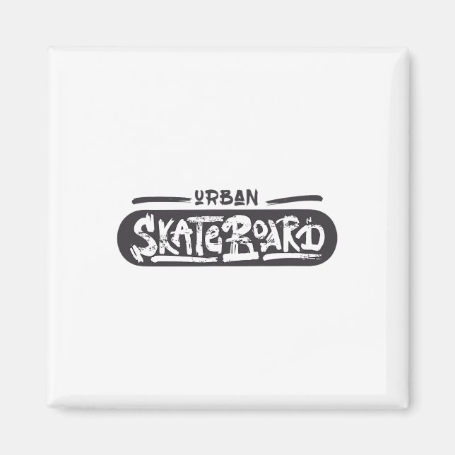 Imán Skaters Having Fun Pro Skateboarding Life Urn Skat (Frente)