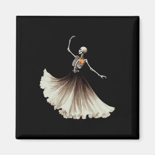 Imán Skeleton Ballerina Ballet Dance Halloween Mujeres 