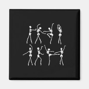 Imán Skeleton Ballerinas Ballet Dance Cute Halloween Co