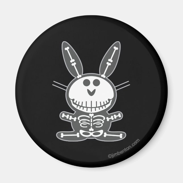 Imán Skeleton Bunny (Frente)