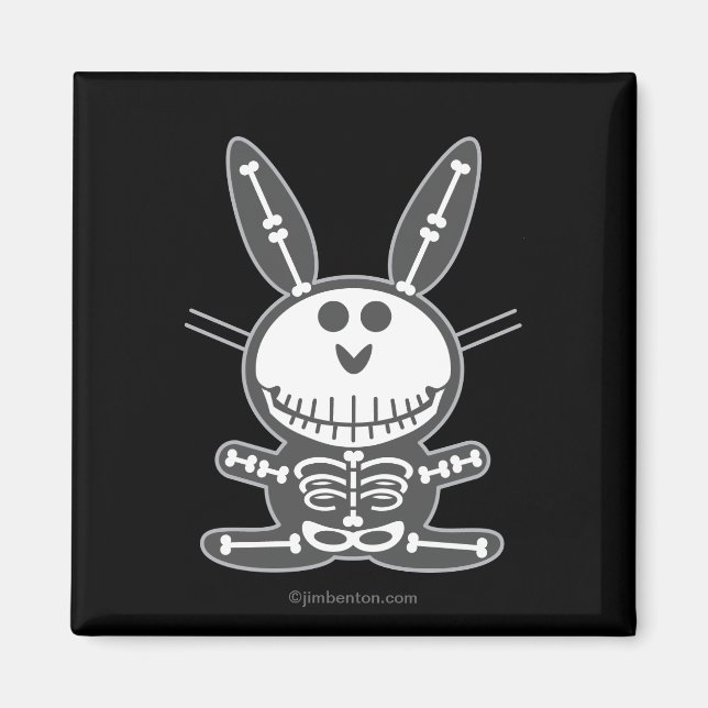 Imán Skeleton Bunny (Frente)