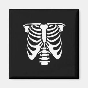 Imán Skeleton Crob Cage Bones Halloween X ray