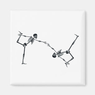 Imán Skeleton Dancing Halloween Magnet